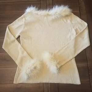 Vintage Feathered Silk Sweater